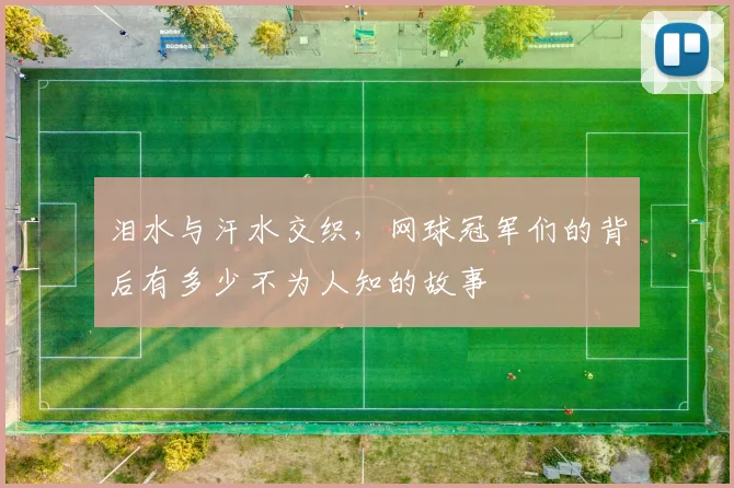 泪水与汗水交织，网球冠军们的背后有多少不为人知的故事